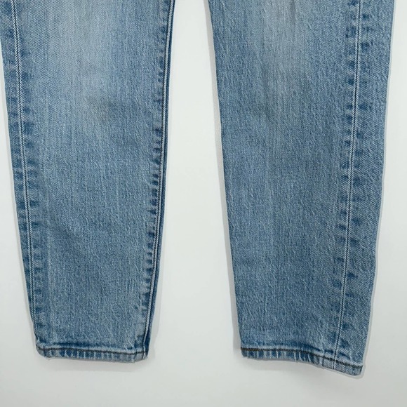 Levi’s Wedgie Icon Ankle Jeans High Rise Button Fly in Bright Side Light Wash - Picture 7 of 12